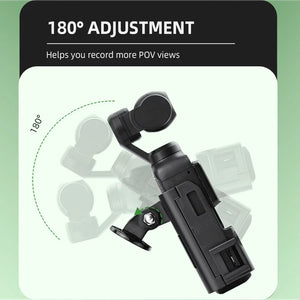 Flymile Extension Bracket For DJI Osmo Pocket 3 Protection Shell With Cold Shoe Adapter Mount Camera Photography Accessories