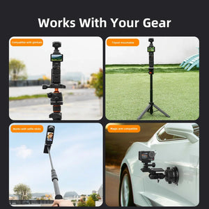 Flymile Strong Magnetic Mount Stand for Insta360 X5/X4 Camera Magnet Holder Bracket Stand Base for DJI Pocket 3 Accessorise