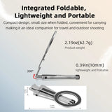 Flymile Magnetic Magsafe Selfie Stick Tripod for iPhone 16 15 14 13 12 Pro Max Samsung Phone Foldable Desktop Tripod 1/4" Holes