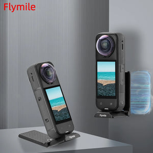 Flymile Strong Magnetic Mount Stand for Insta360 X5/X4 Camera Magnet Holder Bracket Stand Base for DJI Pocket 3 Accessorise