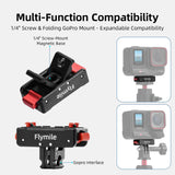 Flymile Ace Pro 2 Magnetic Base Quick Release Mount for Insta360 X5 Accessories Dual-Claws 1/4"Screw Adapter Extension