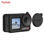 Flymile Silicone Cover for DJI Osmo Action 5 Pro Lens Cap Cover and Silicone Case Sleeve Camera Cover Rubber Protector Accseeory