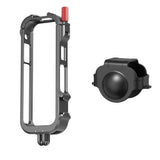 Flymile Metal Frame Rabbit Cage For Insta360 X4 Protective Case With Cold Shoe 1/4 Expansion Bracket Action Camera Accessories