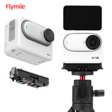 Flymile Adapter Magnetic Base for Insta360 GO 3/GO 3S Expansion Bracket Mount 1/4 Thread Tripod Adapter Mount Plate Accessory