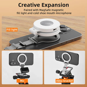 Flymile Phone Magnetic Bracket Carabiner Mount for Iphone 15 14 Samsung Accessorise Magsafe Desktop Mount Base Vlgo Handle