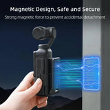 Flymile Magnetic Bracket Mount for DJI Osmo Pocket 3 Camera Expansion Adapter Desktop/Vertical Surface Magnet Steering Holder