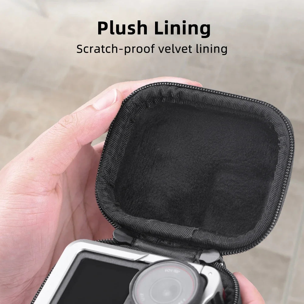 Flymile Action 5 Metal Cage Carrying Case Storage Bag for DJI Action 5 Pro Camera Frame Portable Mini Bag Hard Shell Handbag