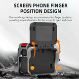 Flymile Adapter Frame Metal Cage for Insta360 Ace Pro 2 Camera Accessorise Aluminium Alloy Case Mount Cold Shoe Full Protective