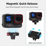 Flymile X5 Magnetic Quick Release Base Mount for Insta360 X5 X4/Ace Pro/Ace Pro 2 Accessories Extension Bracket Foldable