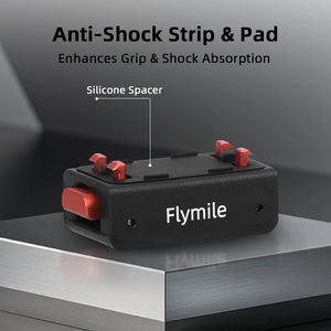 Flymile X5 Magnetic Quick Release Base for Insta360 X5/Ace Pro 2/Ace Pro Accessories with 1/4”Threaded Hole Extension Adapte