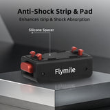Flymile X5 Magnetic Quick Release Base for Insta360 X5/Ace Pro 2/Ace Pro Accessories with 1/4”Threaded Hole Extension Adapte